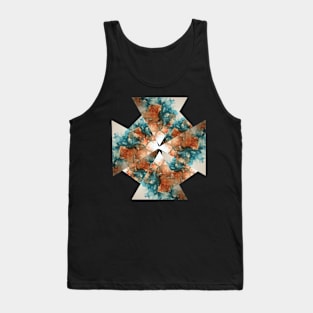 Alcohol Inks Art Abstract Kaleidoscope Tank Top